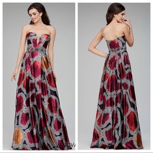Jovani 29162 sz 6 Roses multicolored gown